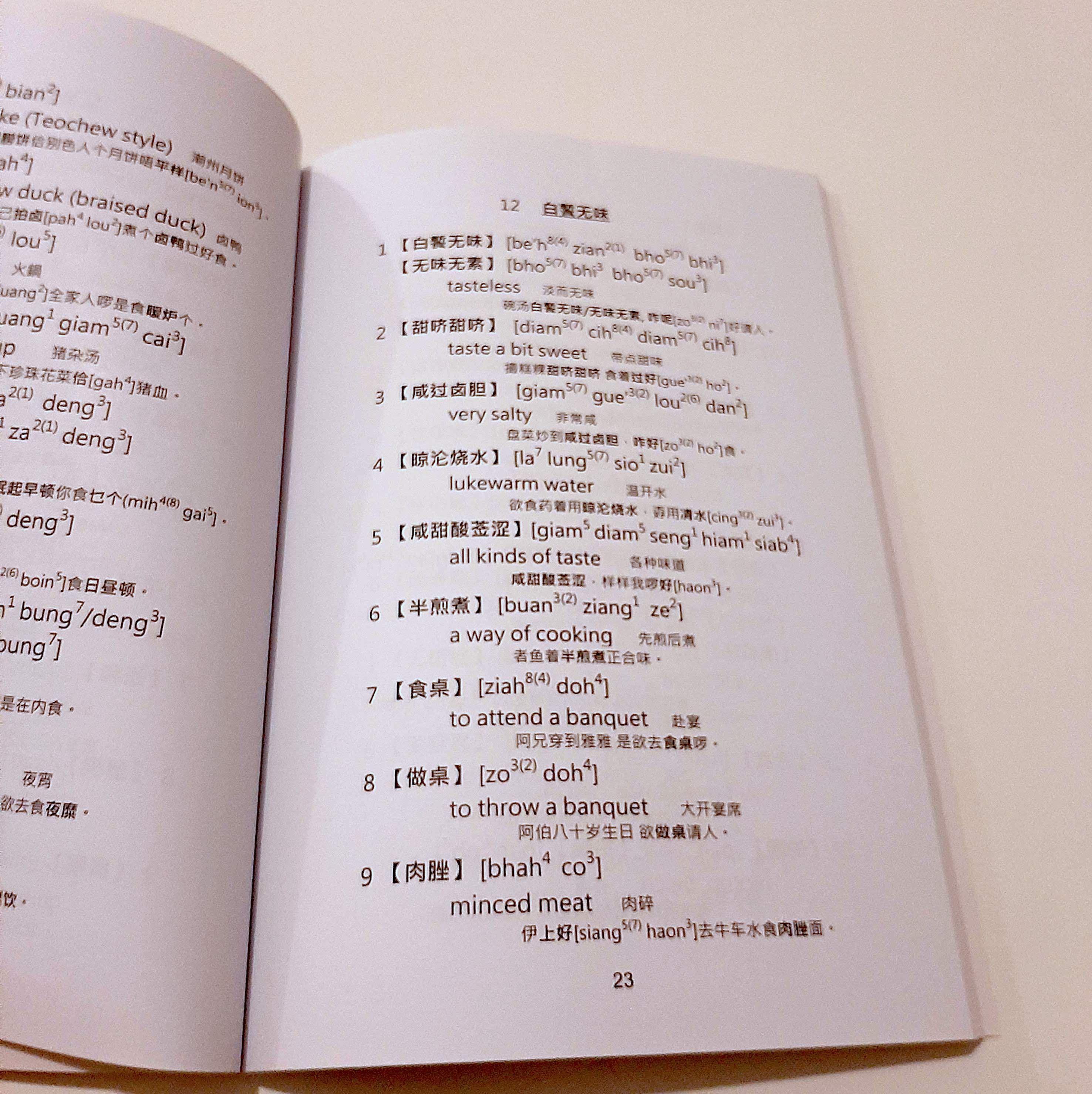 Pages inside book Let’s Speak Teochew